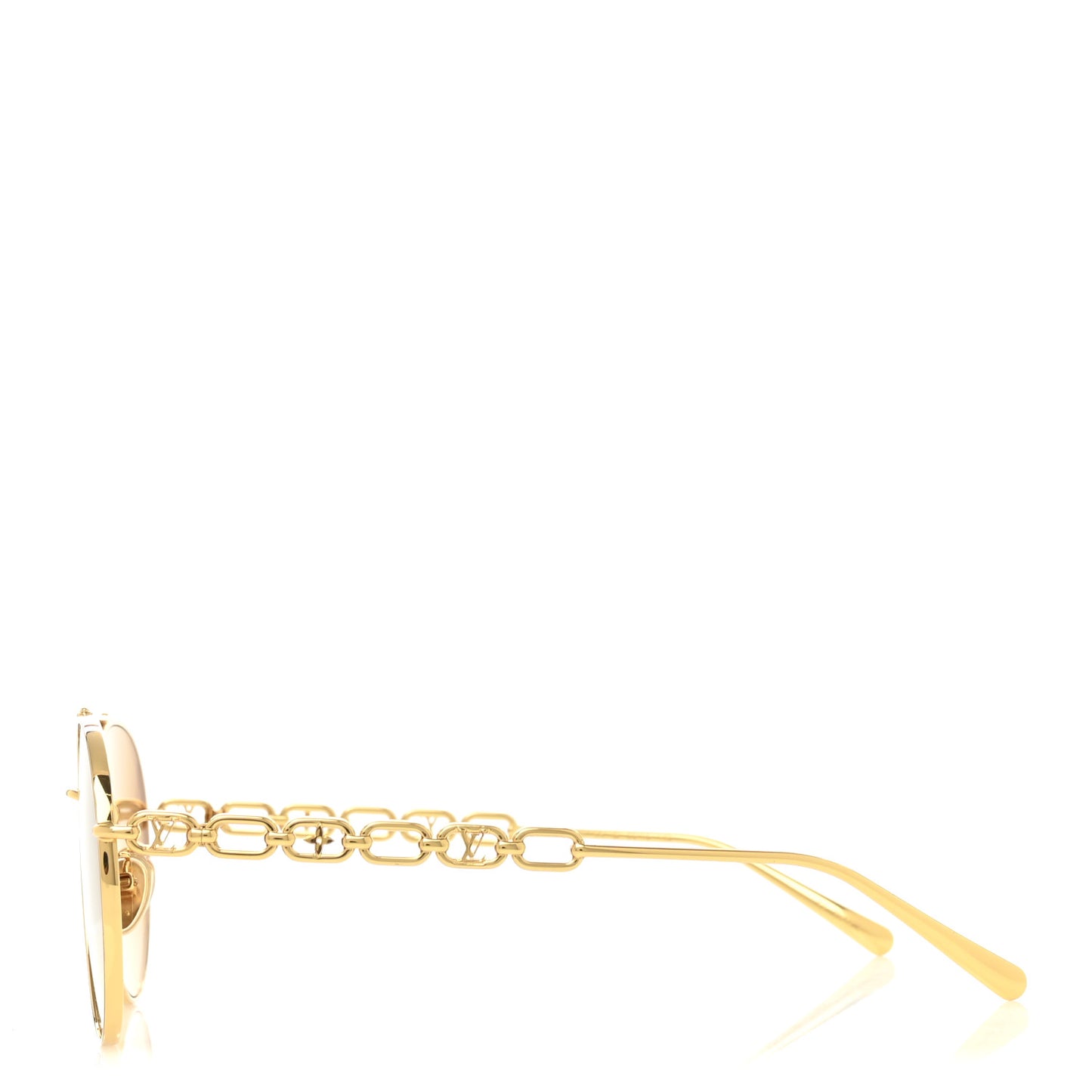 Metal My LV Chain Pilot Sunglasses Z1539E Gold