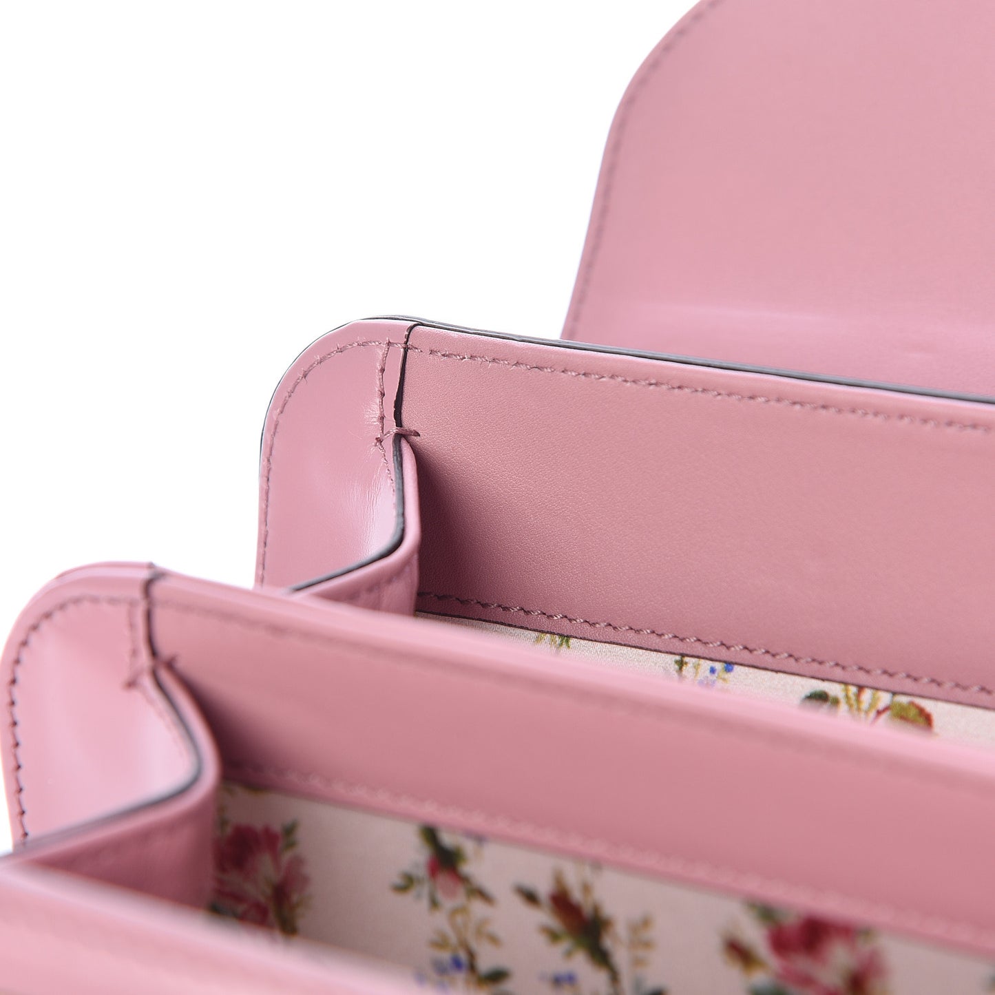 Calfskin Bamboo Crystal Mini Thiara Top Handle Bag Carmine Rose Gold