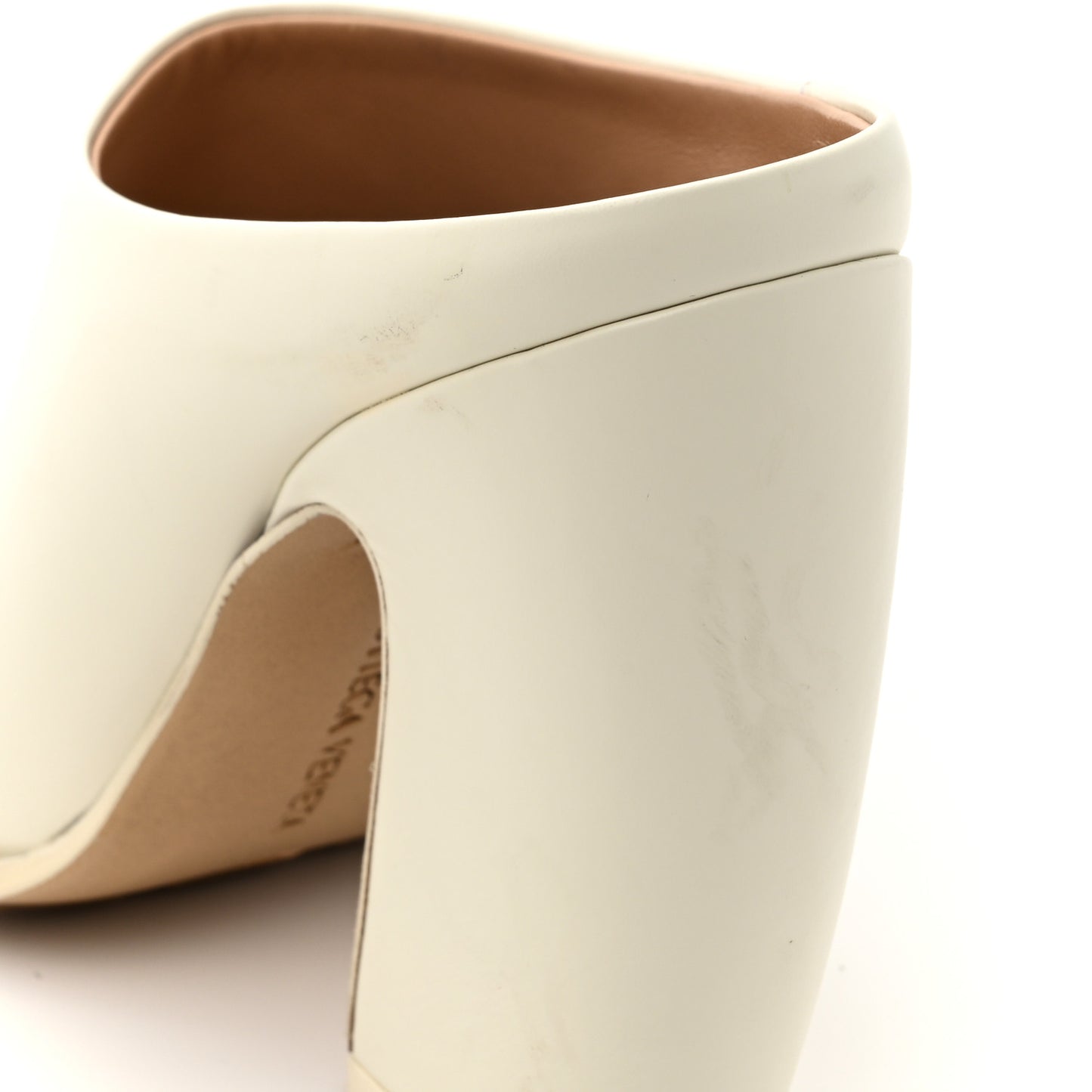 Calfskin Tex Mules 39 White