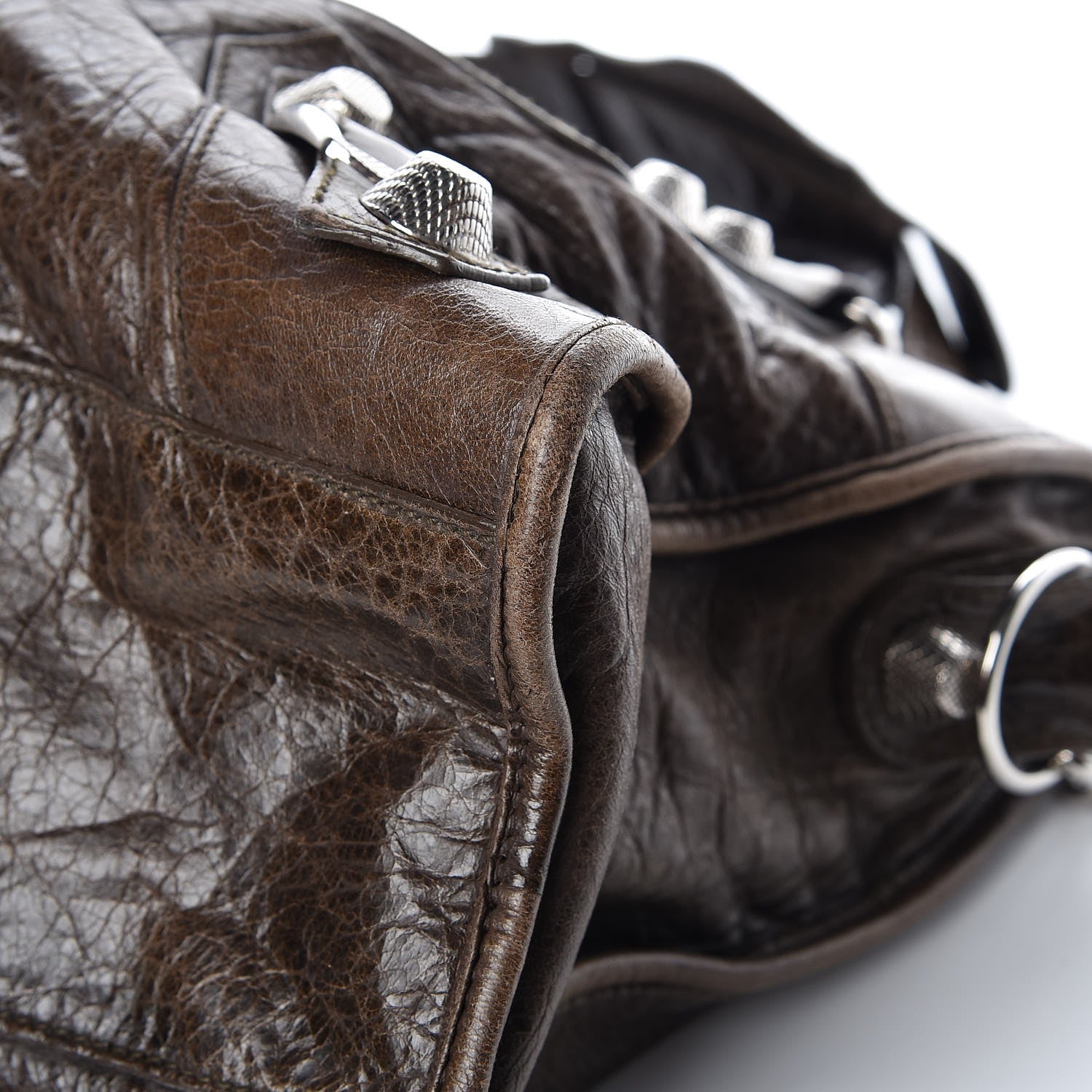 Balenciaga Agneau Giant 21 Silver Hardware City Dark Brown 15 of 17