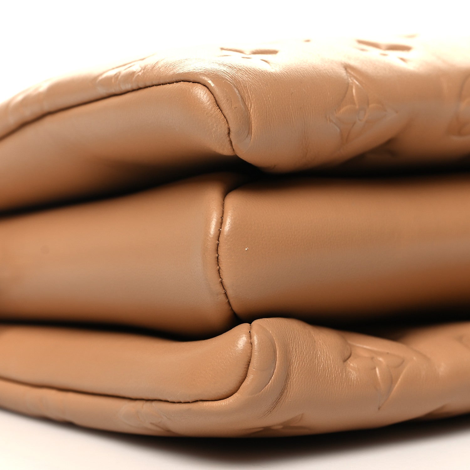 Louis Vuitton Lambskin Embossed Monogram Coussin PM Camel 10 of 13