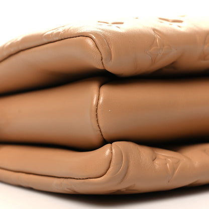 Louis Vuitton Lambskin Embossed Monogram Coussin PM Camel 10 of 13