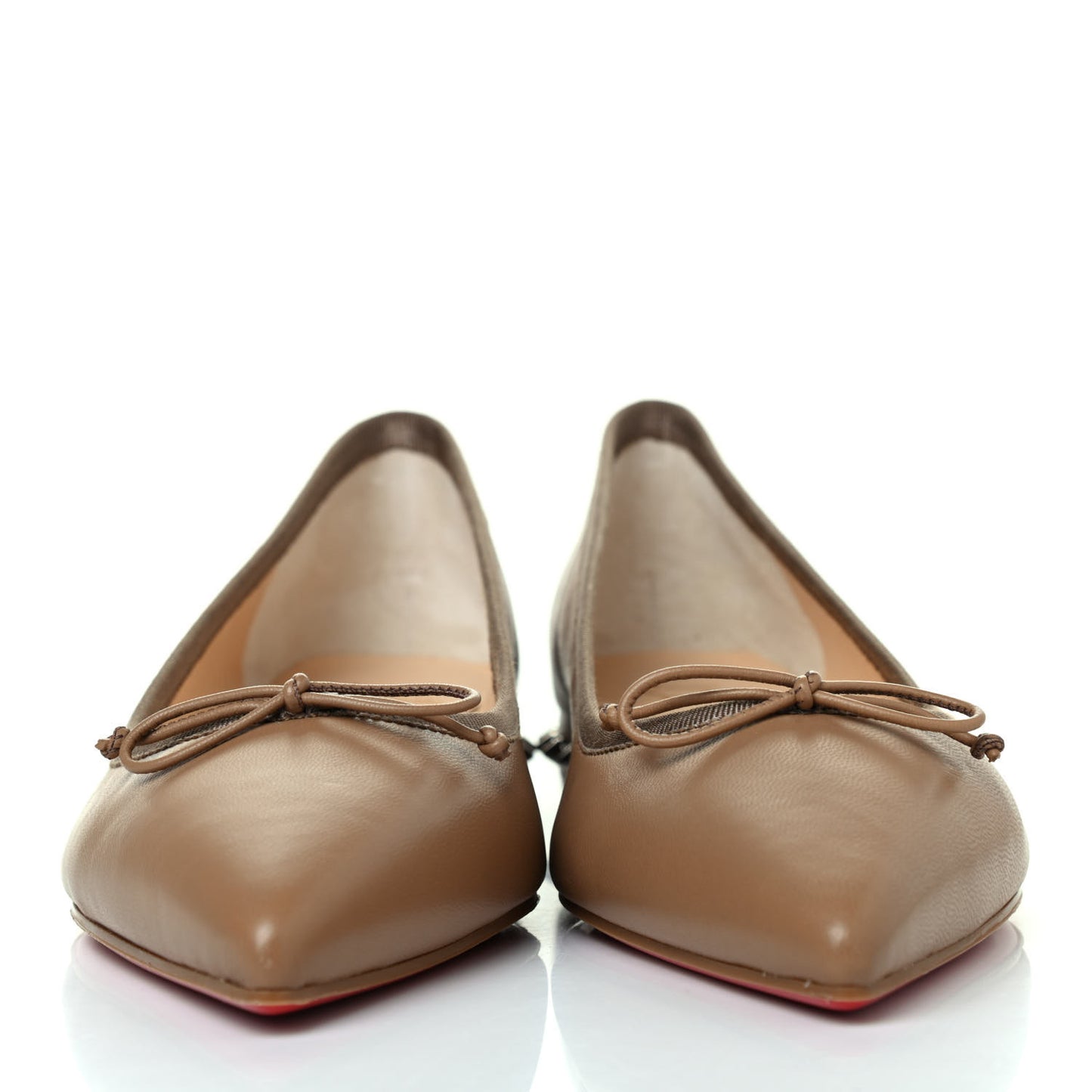 Nappa Spiked Hall Flats 37 Nude