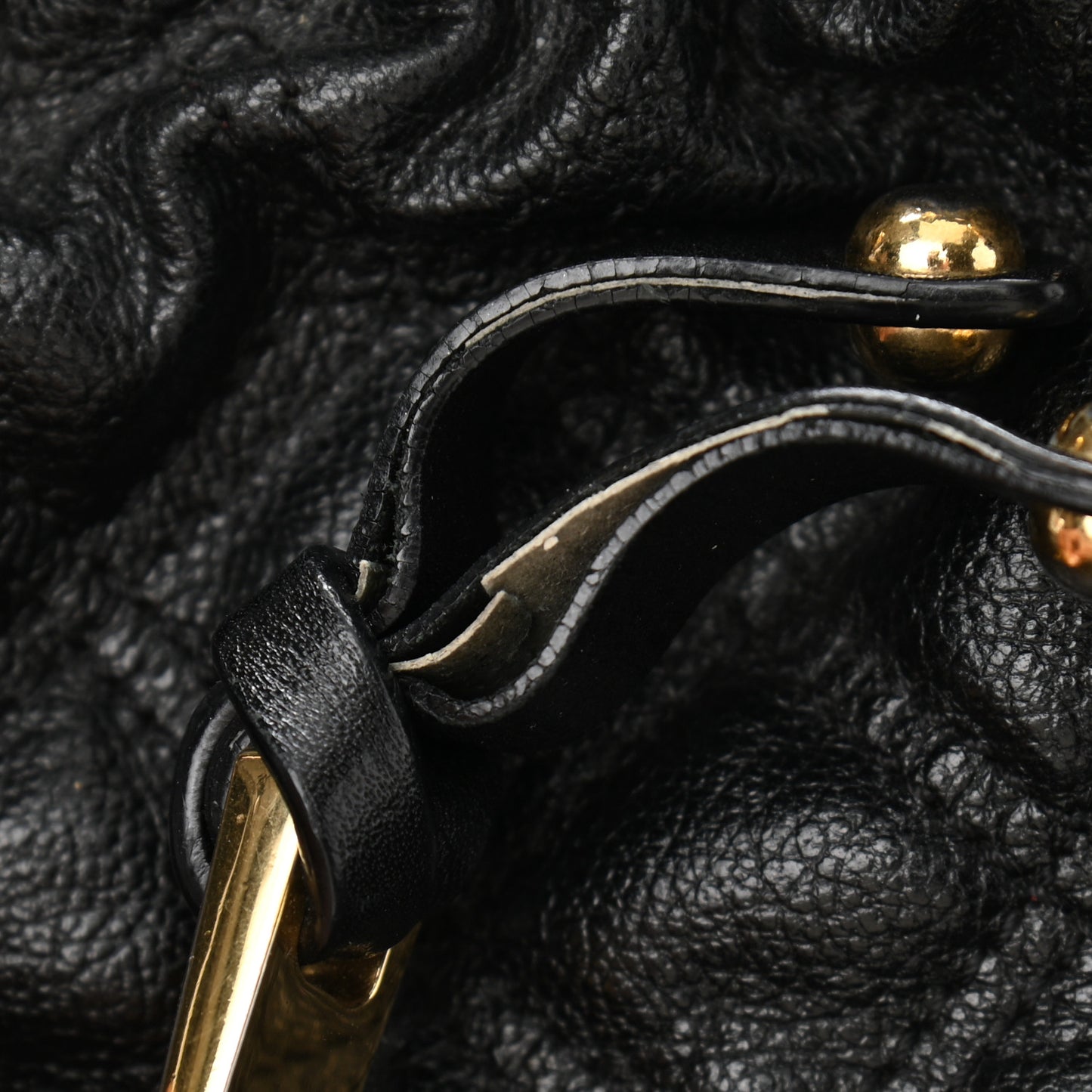 Calfskin Quilted Stam Black