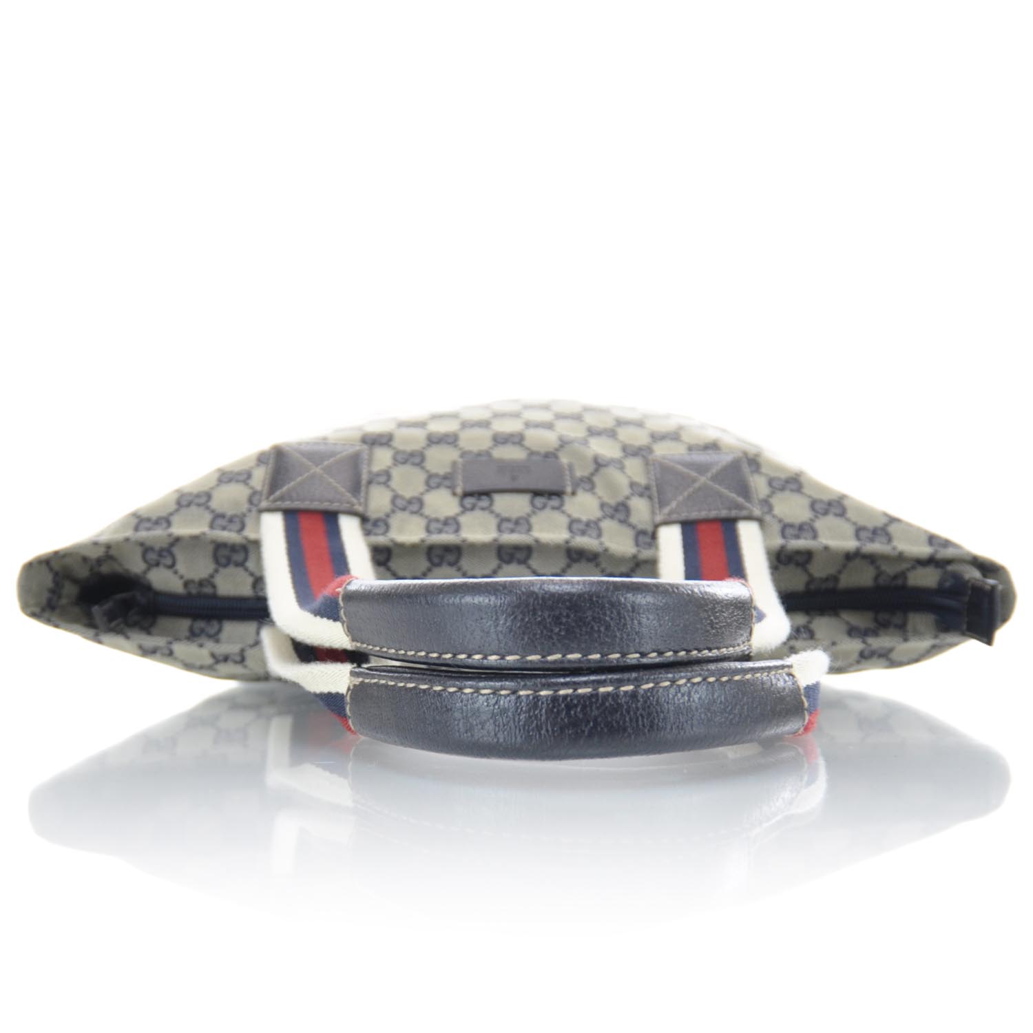 Gucci GG Monogram Large Web Handle Vertical Tote Dark Navy 4 of 11