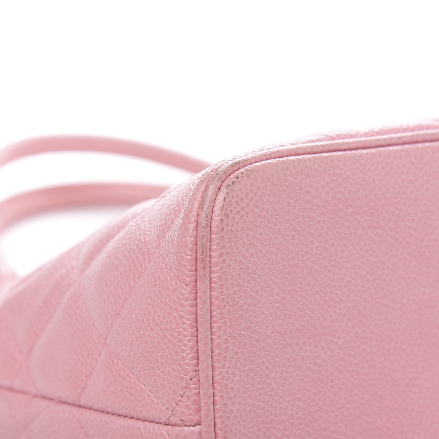 Caviar Quilted Medallion Tote Light Pink
