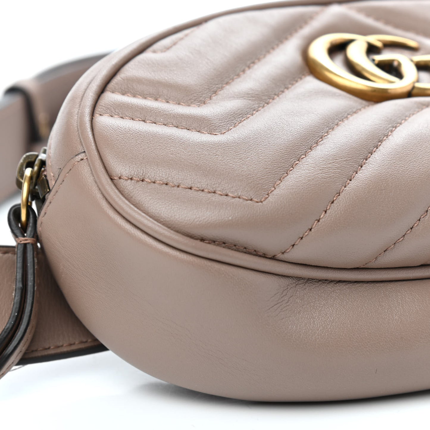 Calfskin Matelasse GG Marmont Belt Bag 85 34 Porcelain Rose