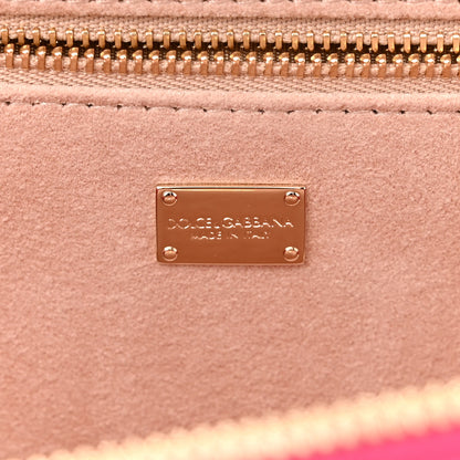 Dolce & Gabbana Calfskin DG Logo Zip Clutch Bag Glicine 6 of 8