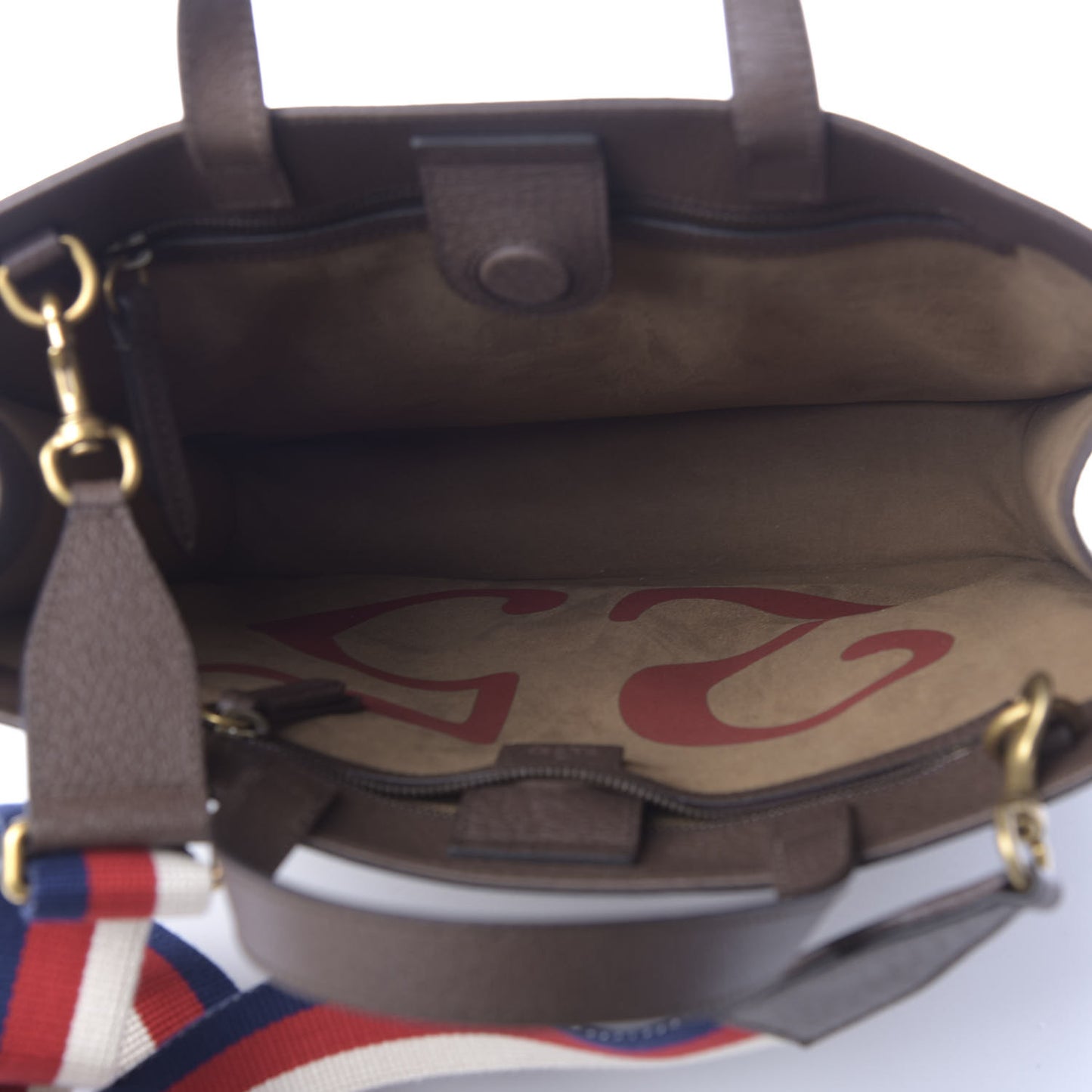 GG Supreme Monogram Mystic Cat Sylvie Web Vertical Tote