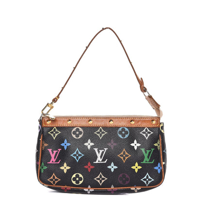 Louis Vuitton Monogram Multicolor Pochette Accessories Black 1 of 9