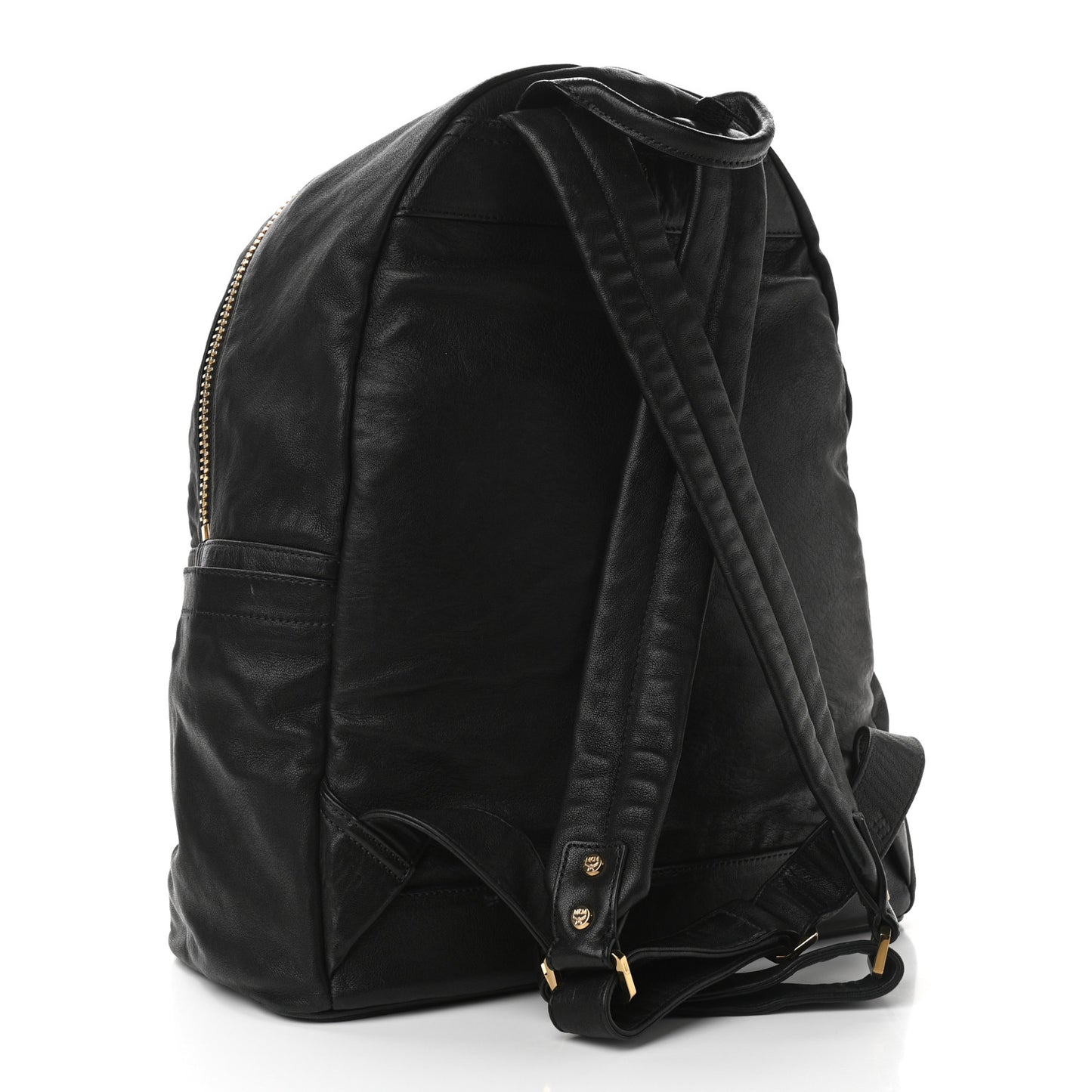 Lambskin Fox Fur Medium Stark Insignia Backpack Black