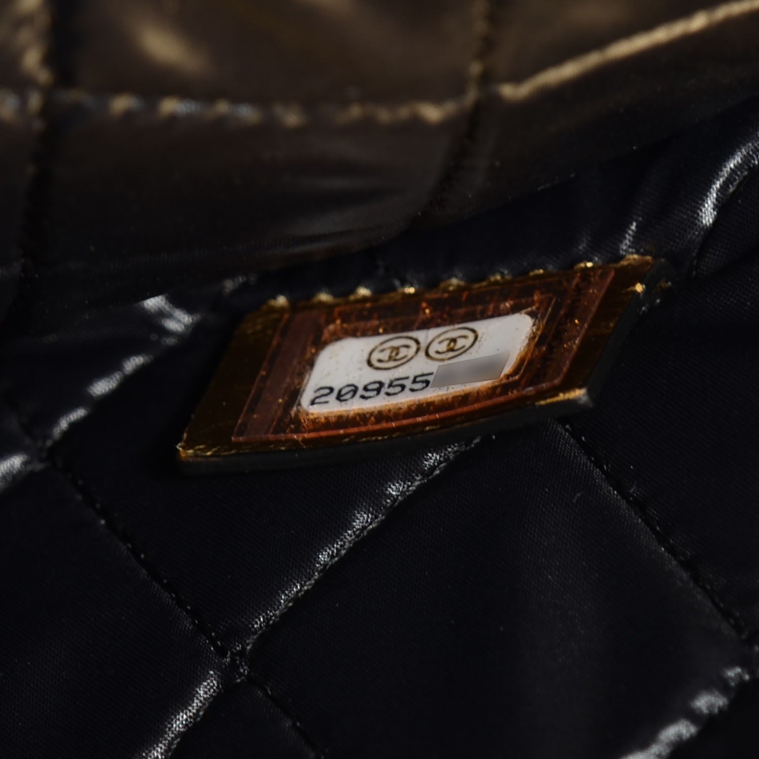 Chanel Metallic Lambskin Medium Je Ne Suis Pas En Solde Pouch Clutch Gold 7 of 7