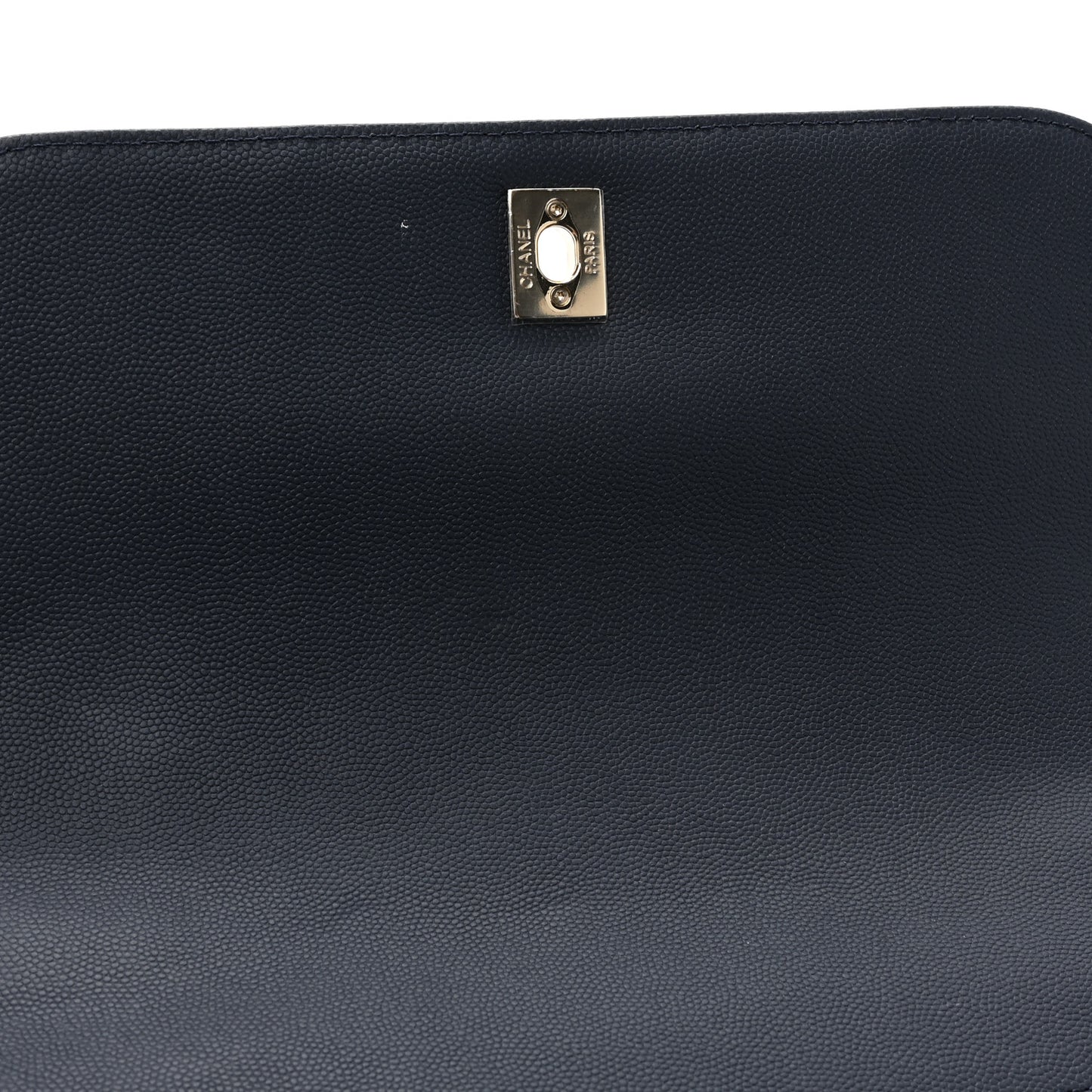 Caviar Quilted Large Business Affinity Flap Navy