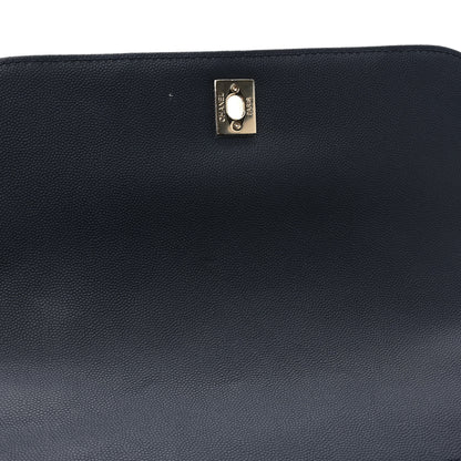 Chanel Caviar Quilted Large Business Affinity Flap Navy 11 of 12