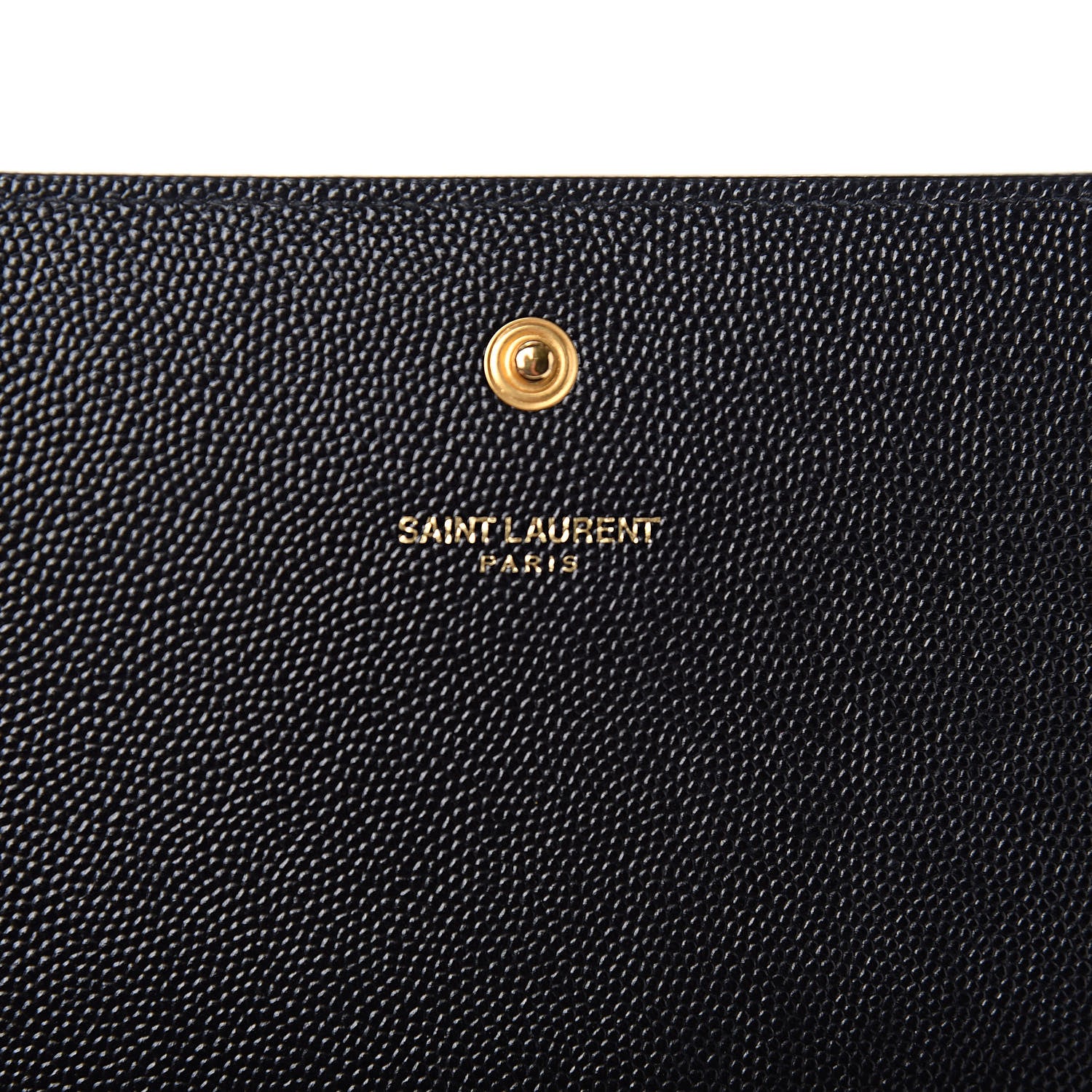 Saint Laurent Grain De Poudre Star Studded Monogram Wallet on Chain Black 7 of 11