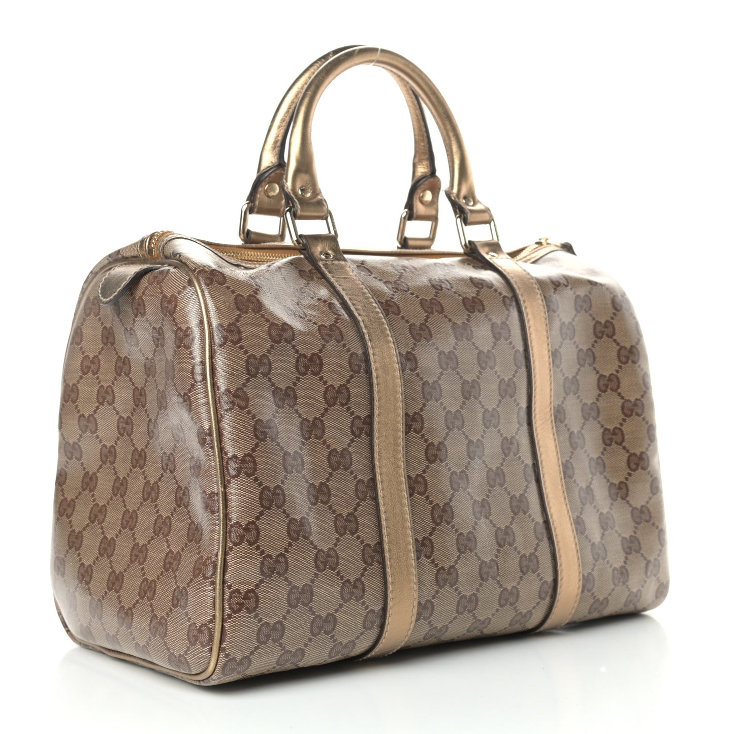 Crystal Monogram Medium Joy Boston Bronze