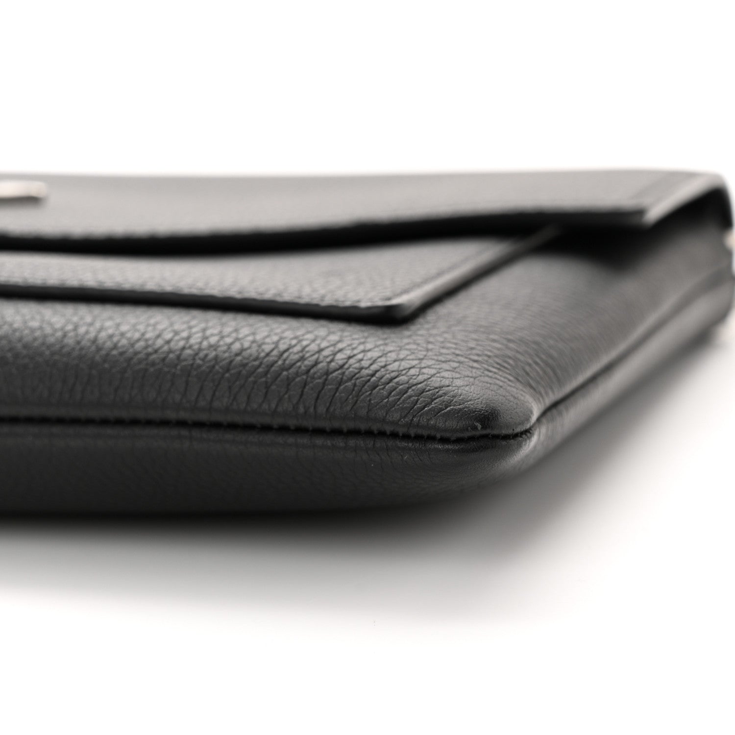 Louis Vuitton LOUIS VUITTON Soft Calfskin My Lockme Chain Pochette Black 9 of 10
