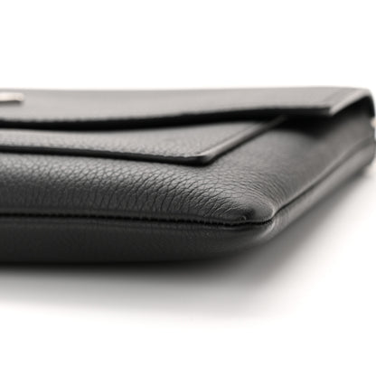 Louis Vuitton LOUIS VUITTON Soft Calfskin My Lockme Chain Pochette Black 9 of 10