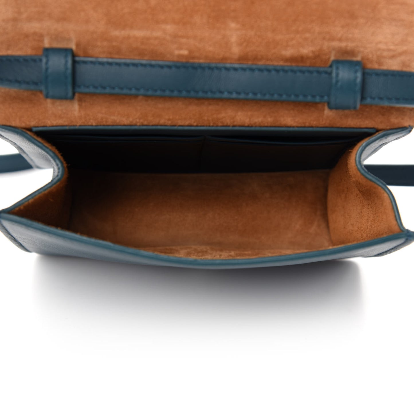 Lambskin Maxi Intrecciato Mini Cassette Crossbody Bag Petrol Blue