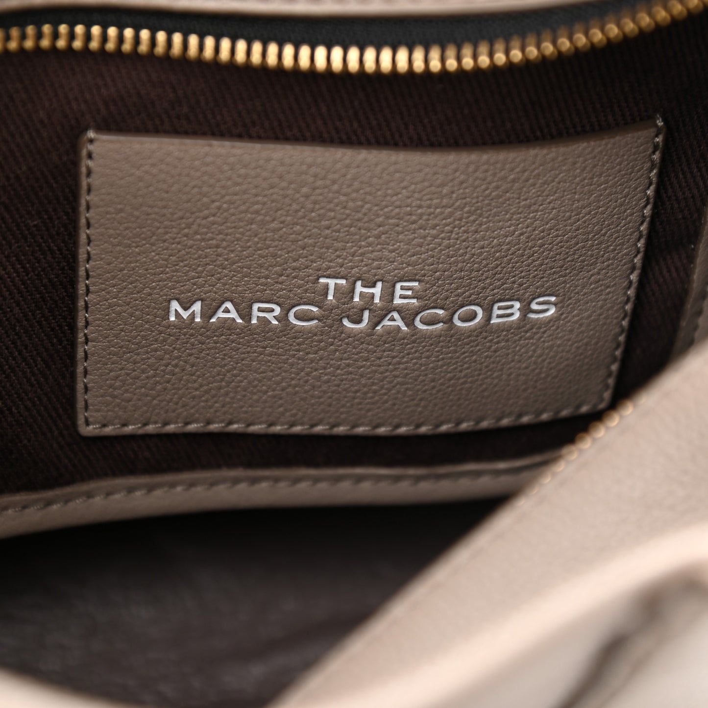Grained Calfskin Small The Tote Bag Cement