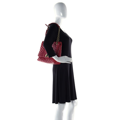 Lanvin Lambskin Quilted Medium Happy Shoulder Bag Red 2 of 10