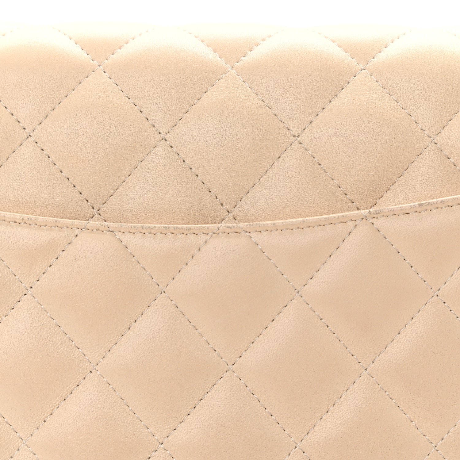 Chanel Lambskin Quilted Jumbo Double Flap Beige Clair 14 of 14