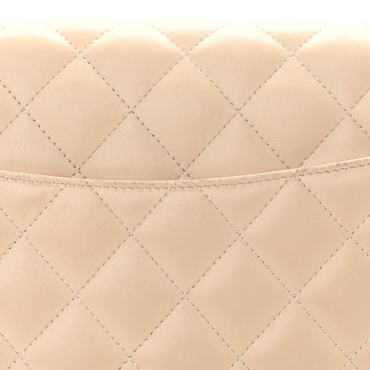 Chanel Lambskin Quilted Jumbo Double Flap Beige Clair 14 of 14