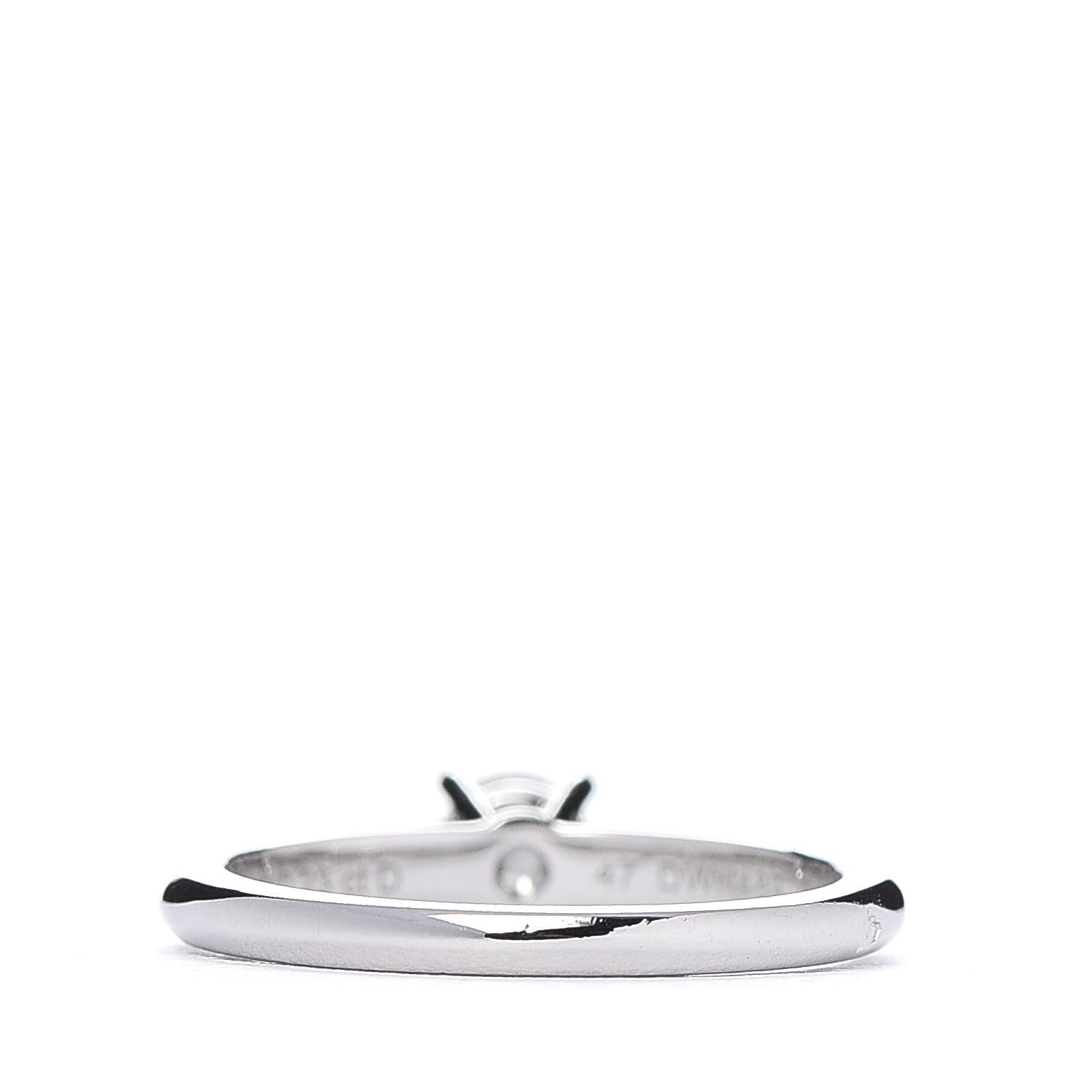 Cartier Platinum Diamond .23ct Solitaire Engagement Ring 47 4 3 of 6