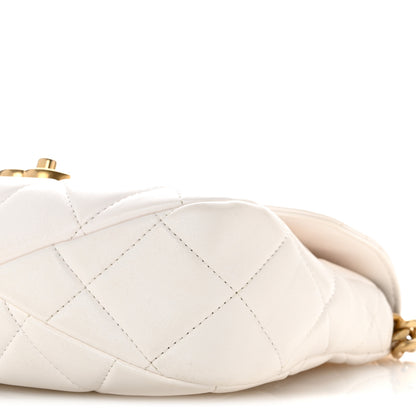 Chanel Calfskin Quilted Top Handle Flap White 10 of 14