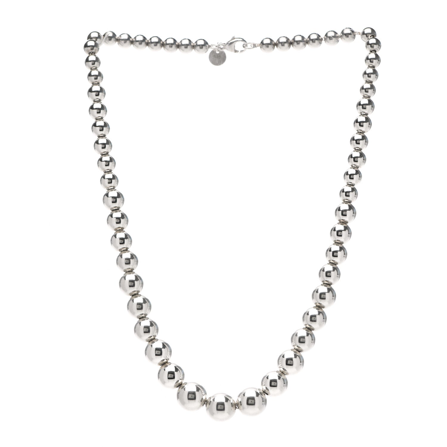 Tiffany Sterling Silver HardWear Graduated Ball Necklace 3 of 5
