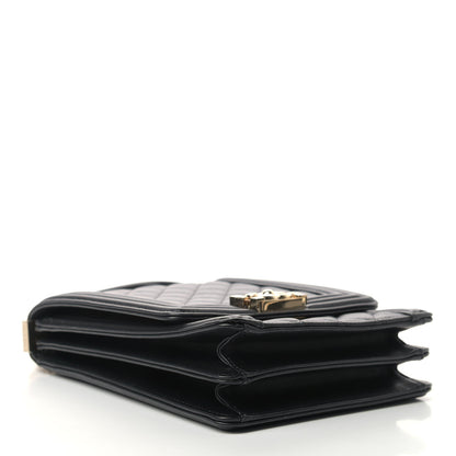 Chanel Calfskin Quilted North South Boy Flap Black 4 of 9
