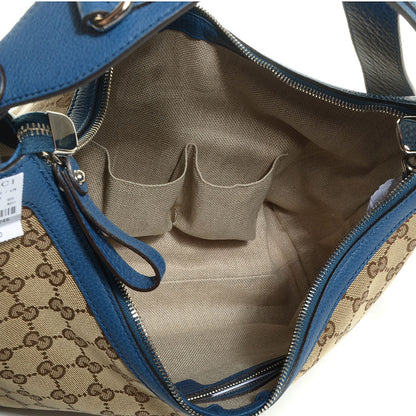 Gucci Monogram Medium Icon Bit Hobo Turquoise 7 of 9