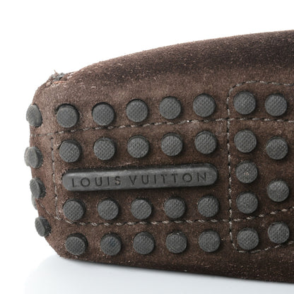Louis Vuitton Suede Hockenheim Loafers 7 Brown 6 of 10