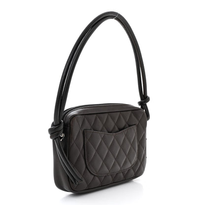 Chanel Calfskin Quilted Cambon Pochette Brown 3 of 11