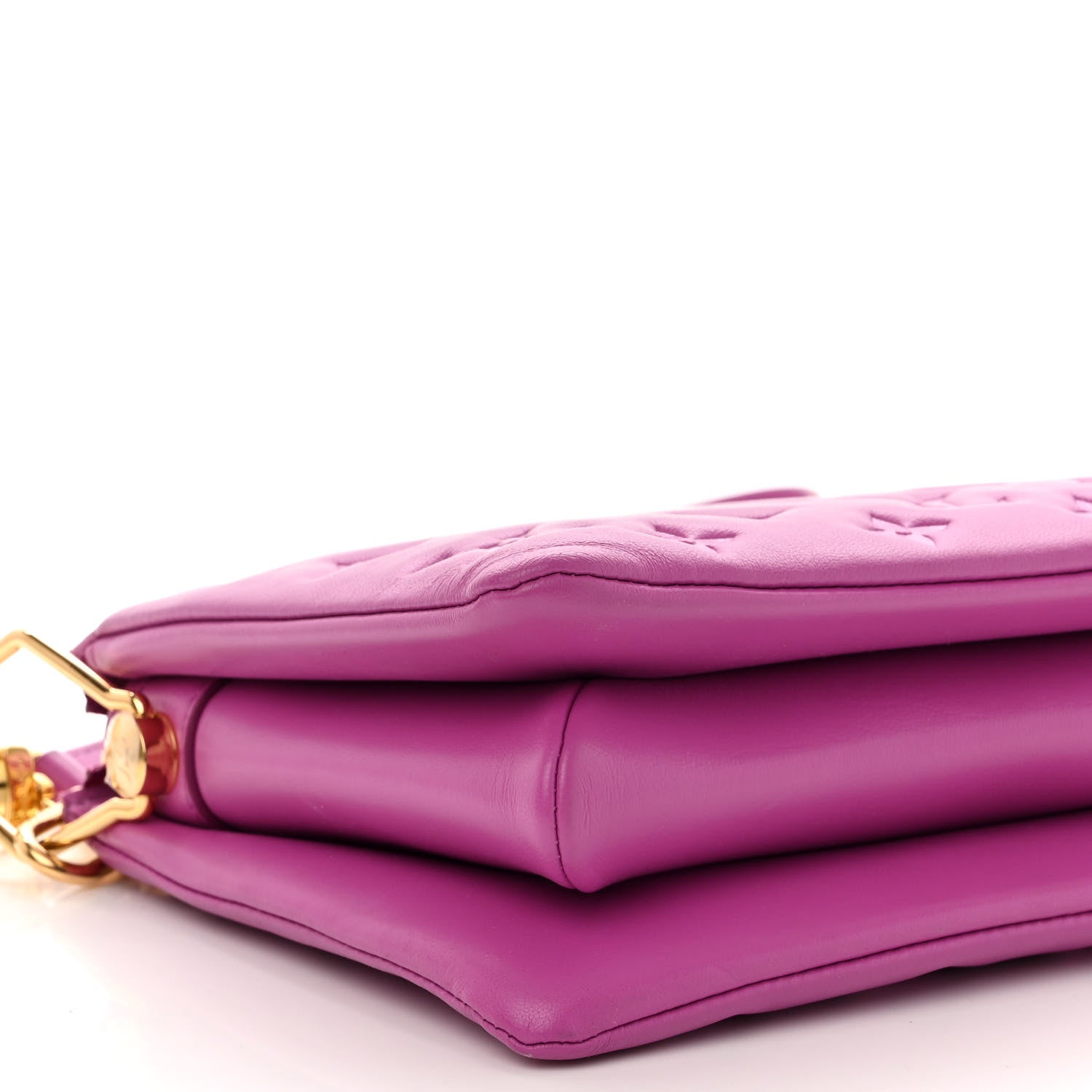 Louis Vuitton Lambskin Embossed Monogram Coussin BB Orchid 10 of 12