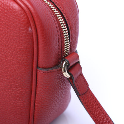 Gucci Pebbled Calfskin Small Soho Disco Bag Vibrant Red 13 of 14