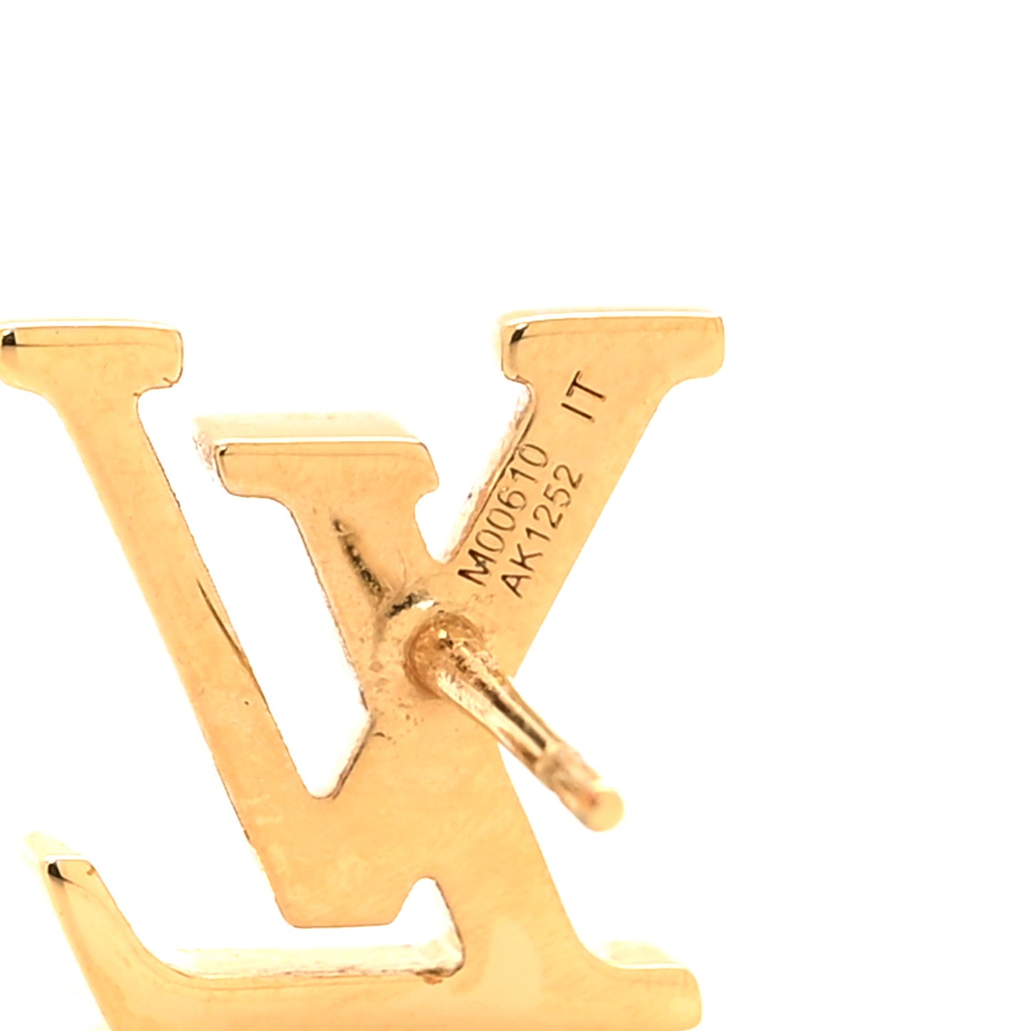 Metal LV Iconic Earrings Gold
