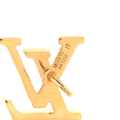 Louis Vuitton Metal LV Iconic Earrings Gold 5 of 6