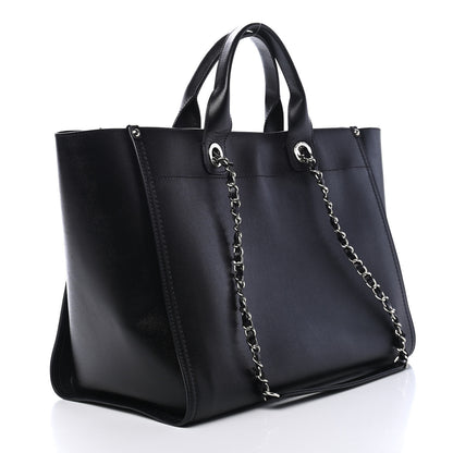 Chanel Caviar Medium Studded Deauville Tote Black 3 of 10