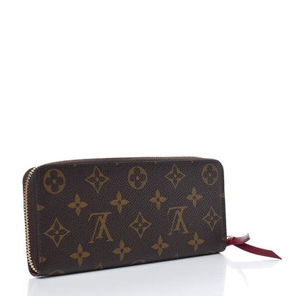 Louis Vuitton Monogram Clemence Wallet Fuchsia 3 of 8