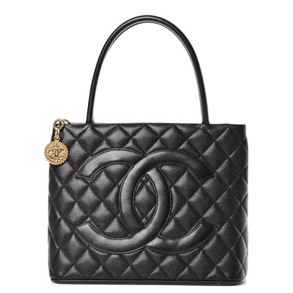 Chanel Caviar Quilted Medallion Tote Black 1 of 13
