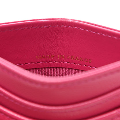 Chanel Caviar Quilted Card Holder Fuchsia 7 of 9