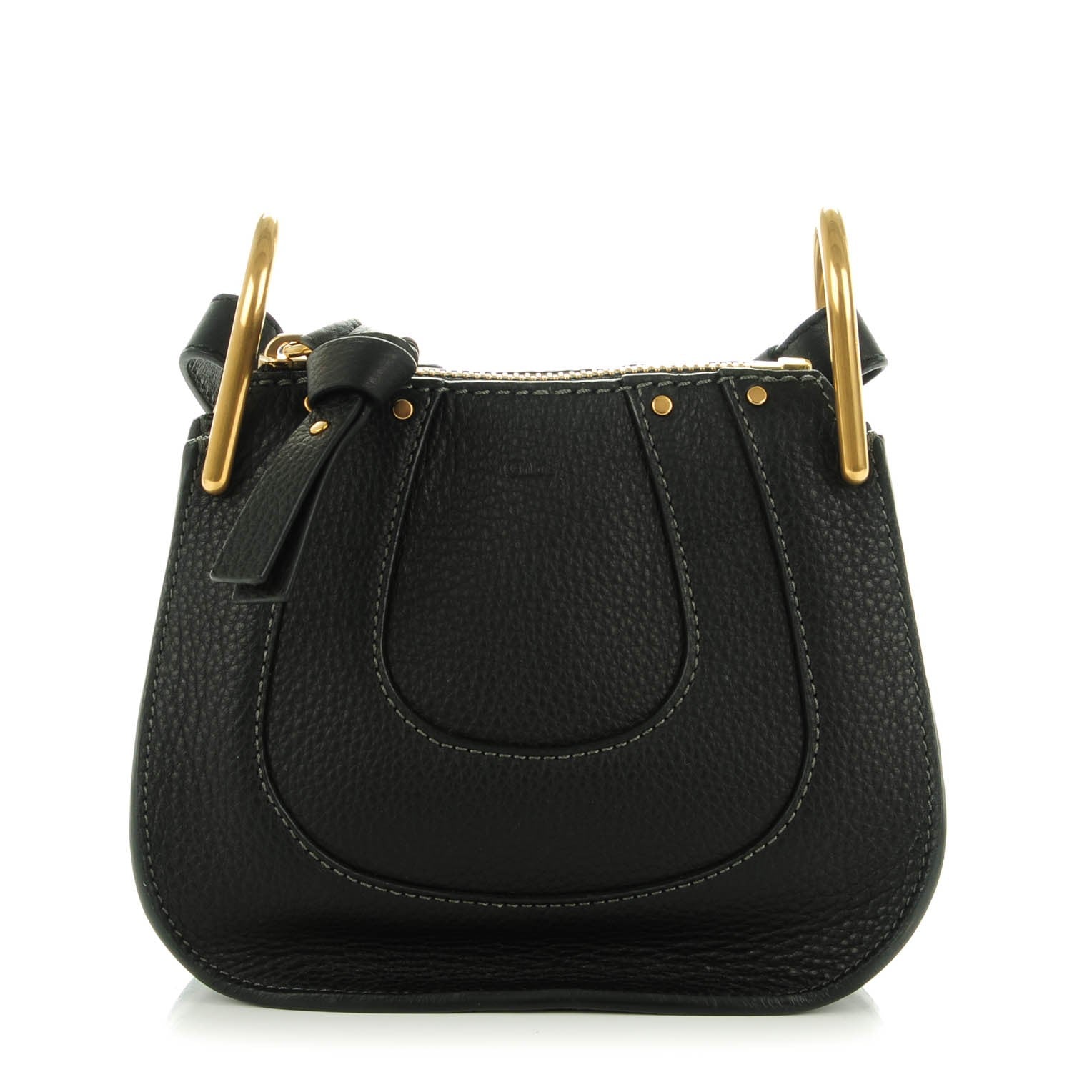 Chloe Grained Calfskin Nano Hayley Hobo Black 1 of 7