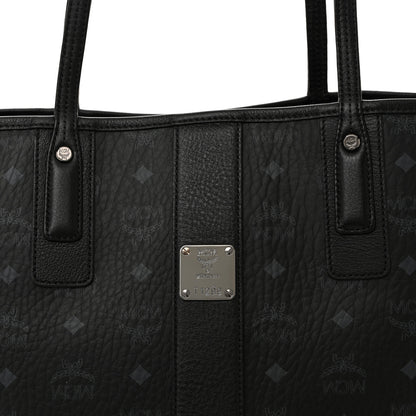 MCM Visetos Medium Liz Reversible Shopper Tote Black 12 of 17