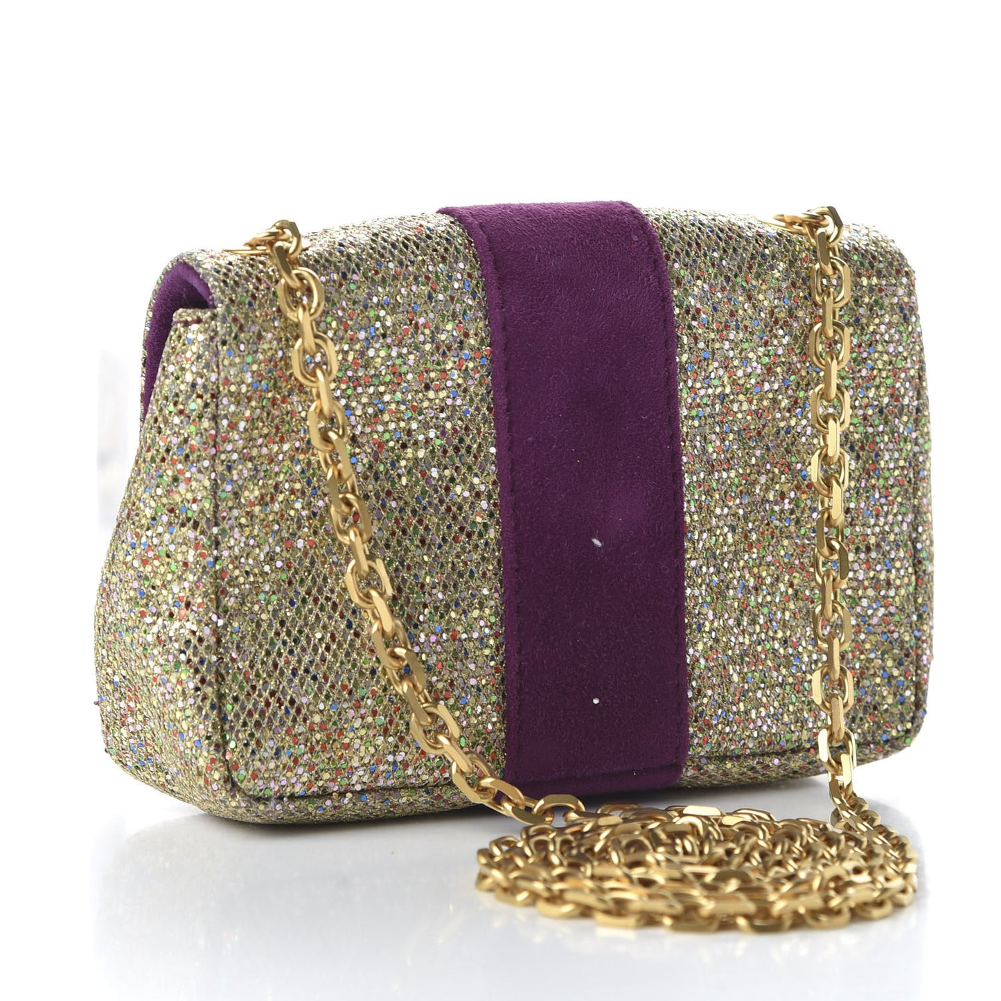 Glitter Sweety Charity Crossbody Bag Multicolor Gold