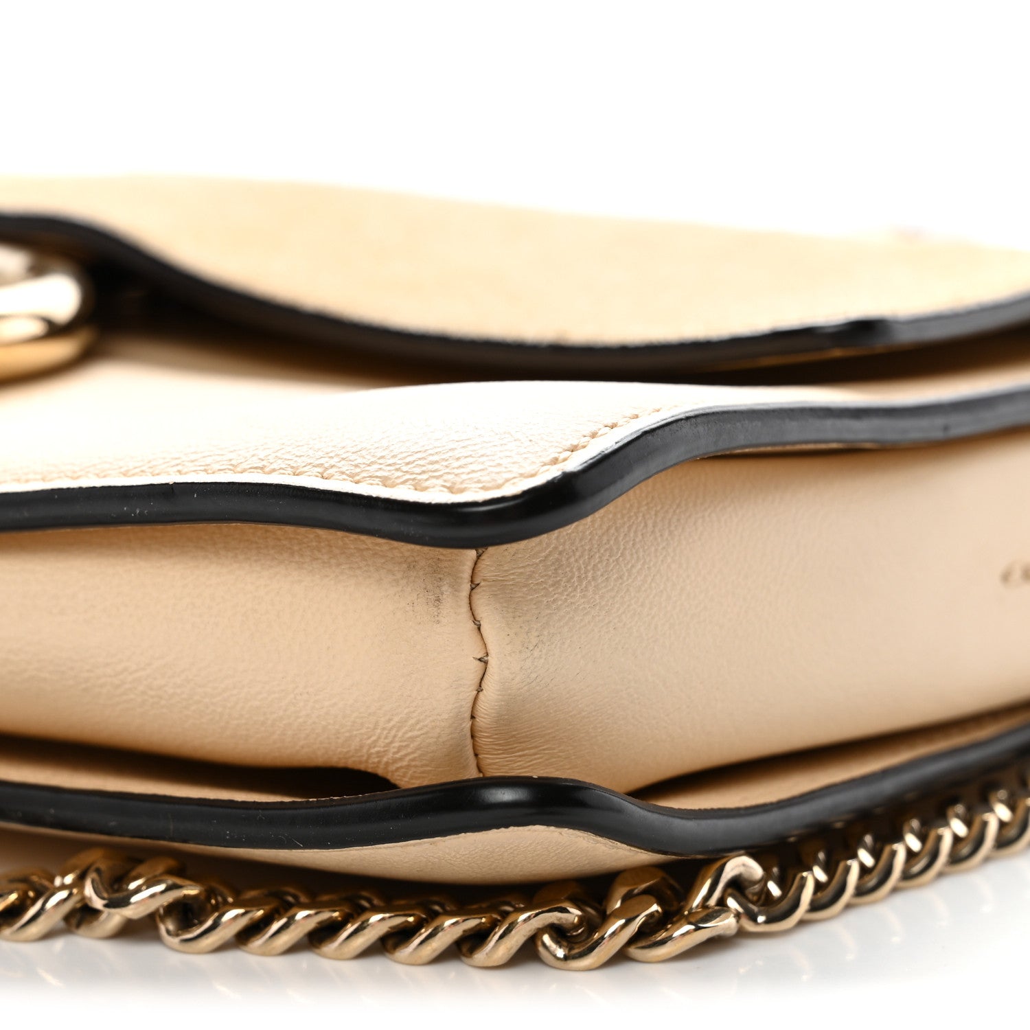 Chloe Suede Calfskin Small Faye Shoulder Bag Pearl Beige 10 of 12