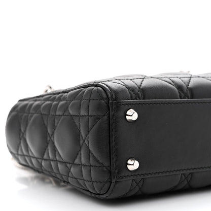 Christian Dior Lambskin Cannage Mini Lady Dior Black 10 of 11