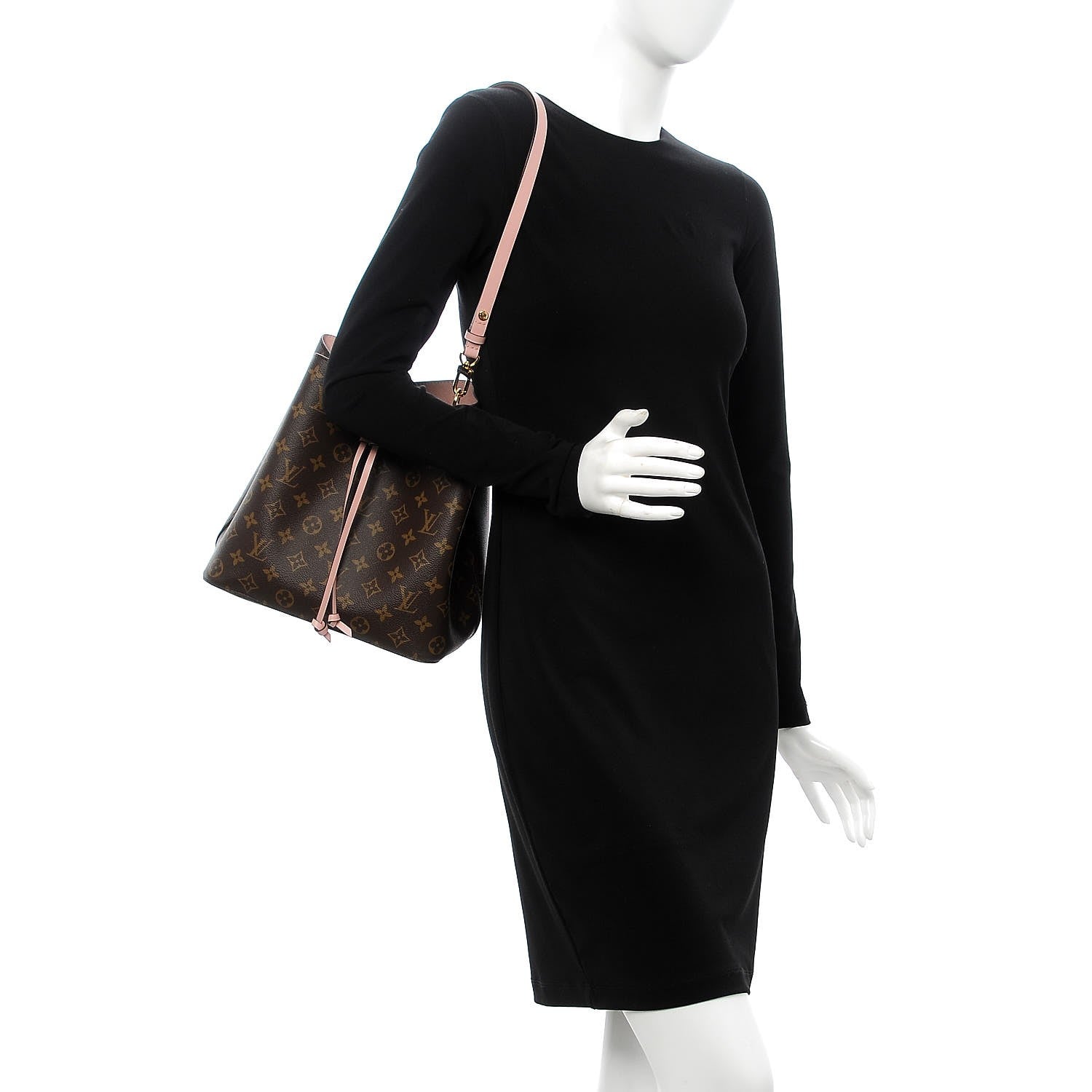 Louis Vuitton Monogram Neonoe MM Rose Poudre 2 of 8