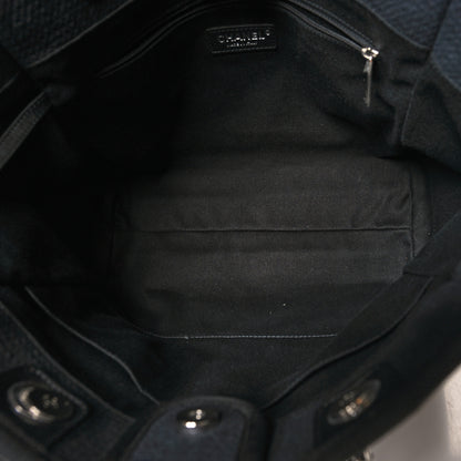 Chanel Mixed Fibers Small Deauville Tote Black 6 of 12