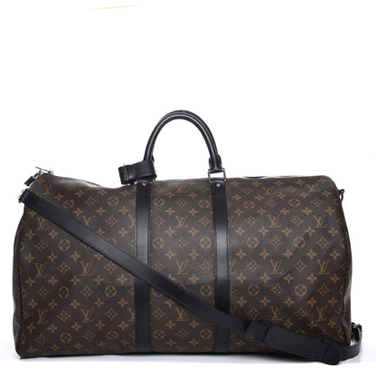 Louis Vuitton Monogram Macassar Keepall Bandouliere 55 1 of 7